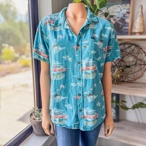 Rip Curl, Men’s Medium Party Pack Island Button Up Collared Woven Shirt